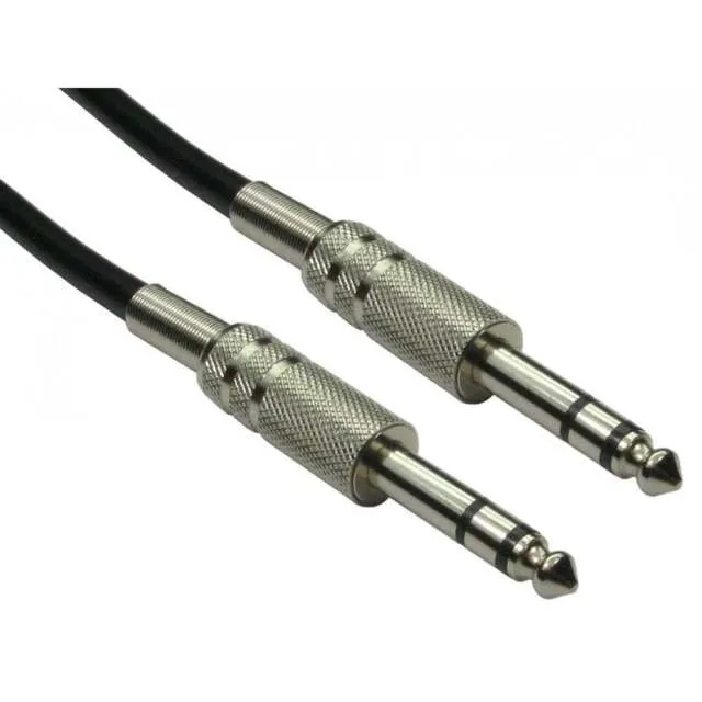 Cable con un conector jack de 6.35 mm en cada extremo